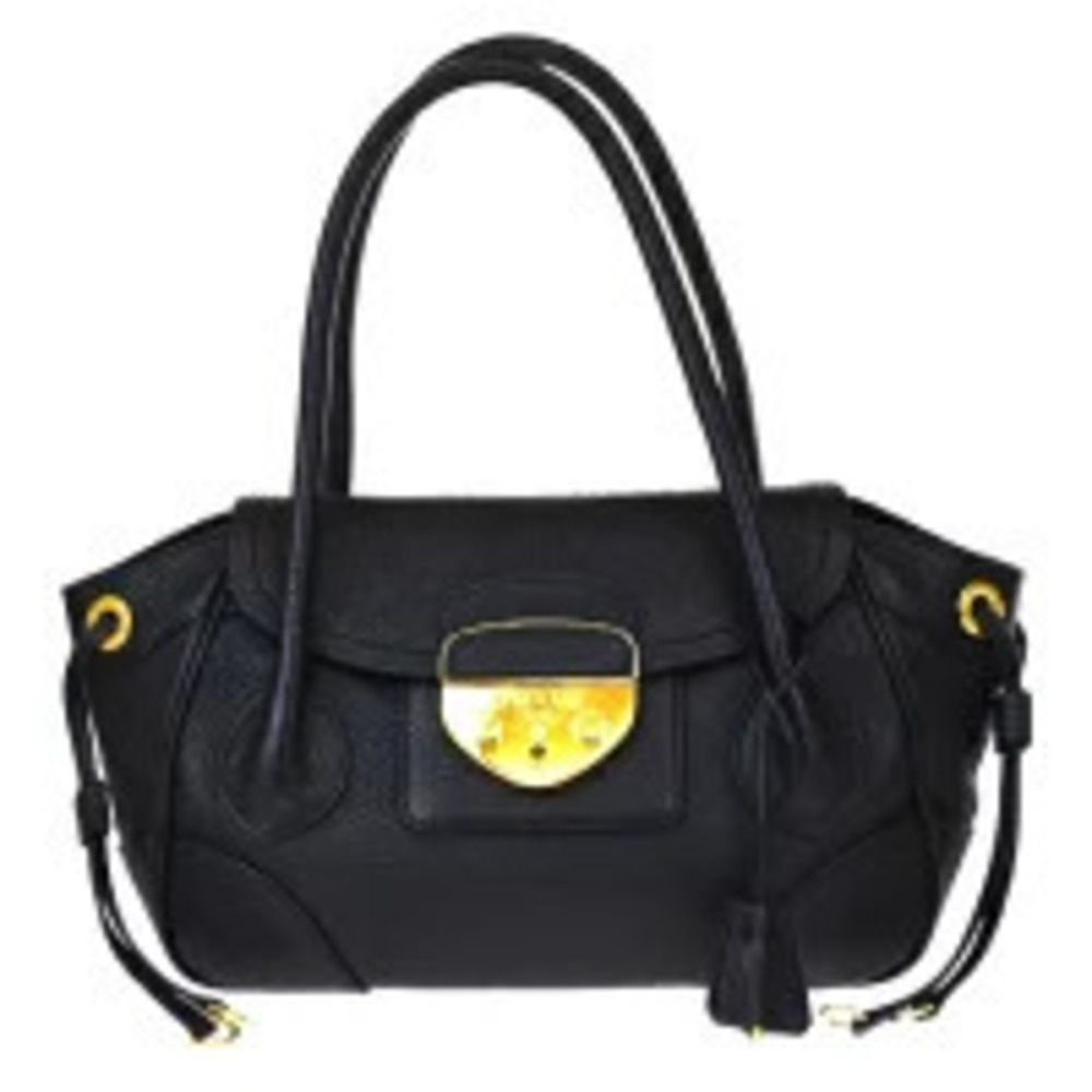 Prada Vitello Daino Sound Lock bag secure pushlock